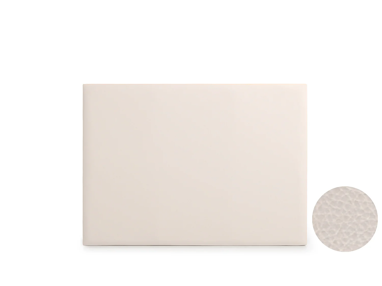 Cabeceira Estofada NEUS Pele Sintética 145x120x5 cm - BEGE - Moonia