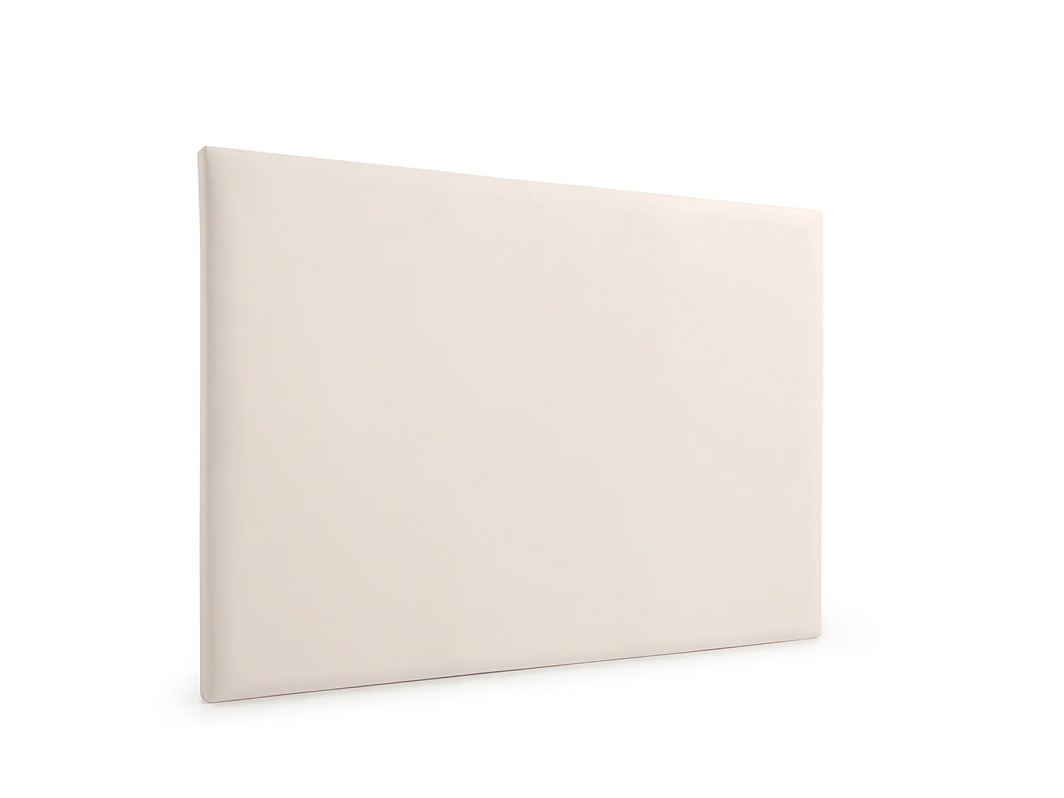 Cabeceira Estofada NEUS Pele Sintética 145x120x5 cm - BEGE - Moonia