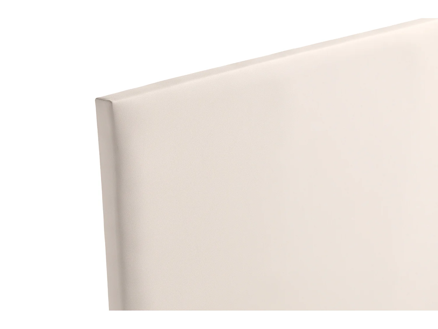 Cabeceira Estofada NEUS Pele Sintética 145x120x5 cm - BEGE - Moonia