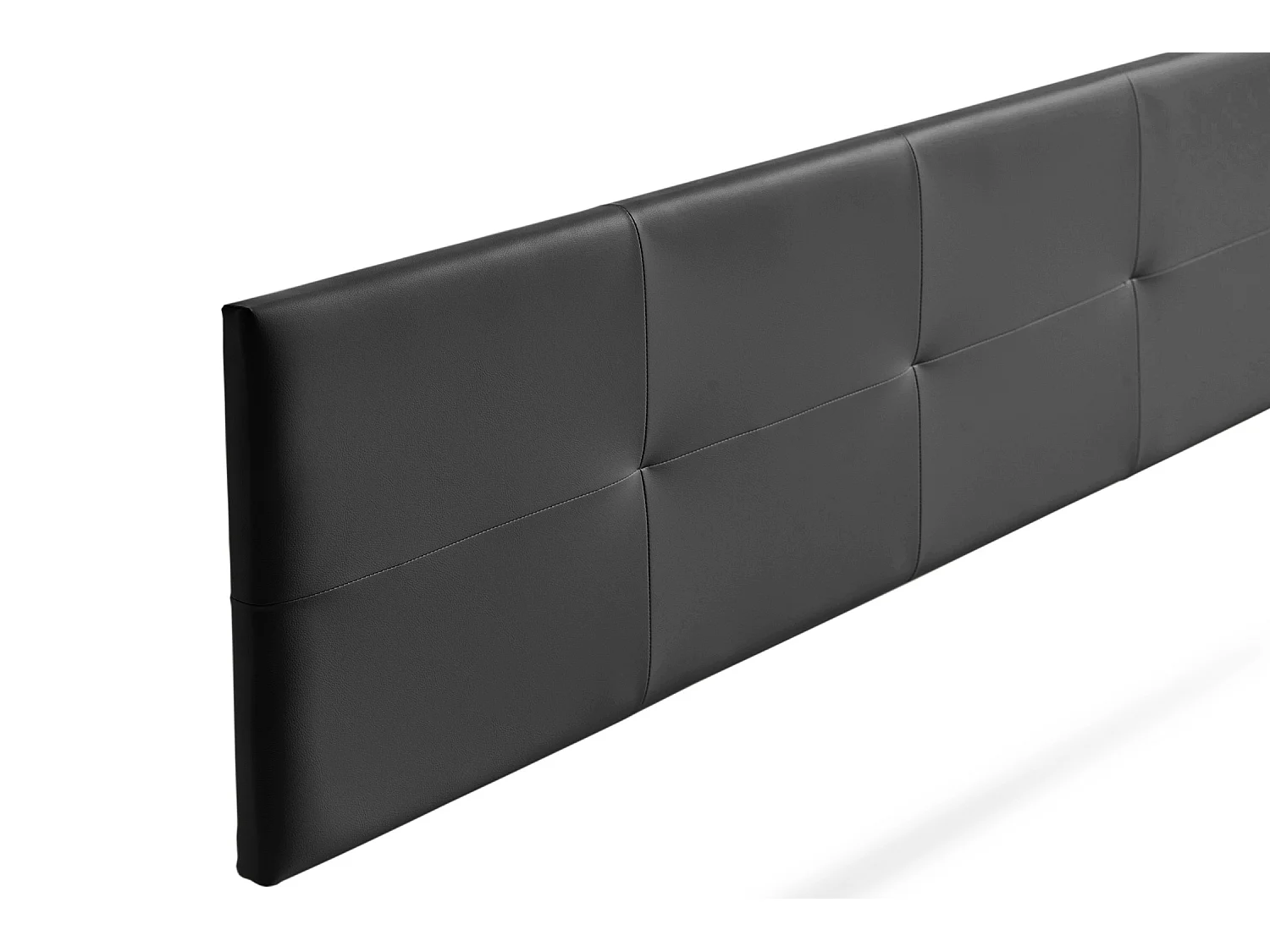 Hoofddeel Bekleed ALTEA Kunstleer 100x50x5 cm - Zwart - Moonia