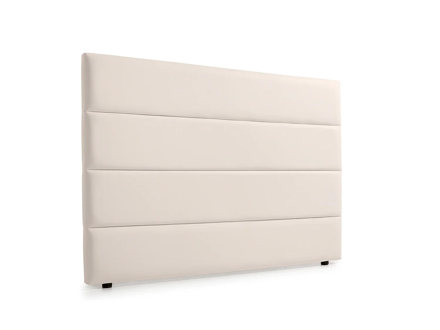 Cabeceira Estofada GENOVA Pele Sintética 170x120x8 cm - BEGE - Moonia