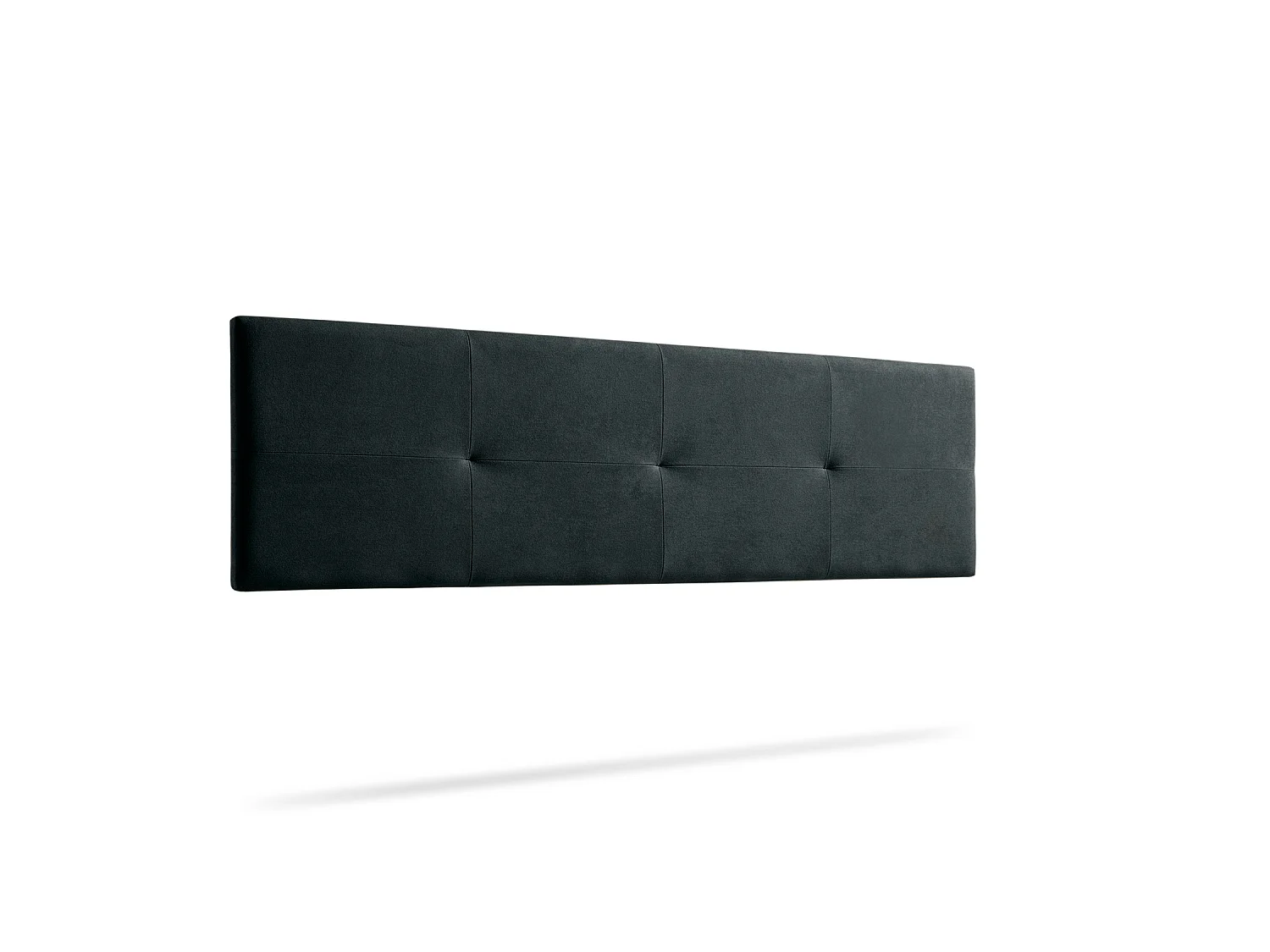 Cabeceira Estofada ALTEA Aqualine 190x50x5 cm - PRETO - Moonia