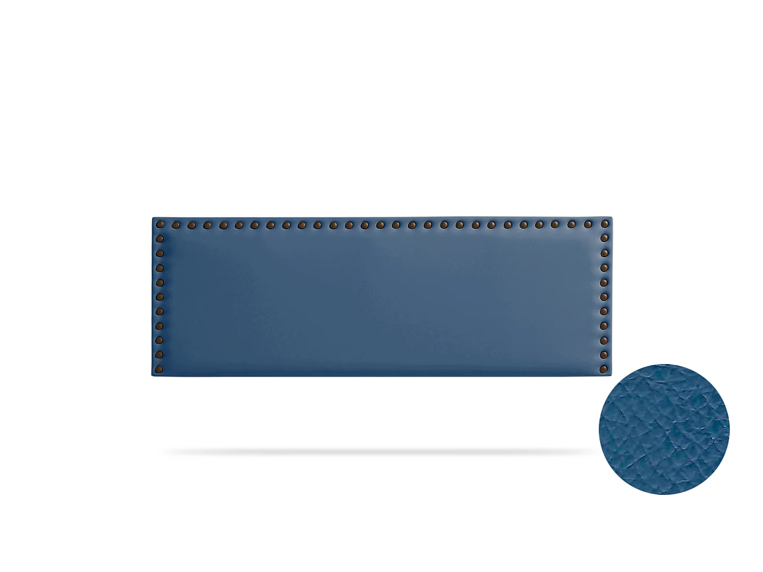 Hoofddeel Bekleed MODENA Kunstleer 90x55x8 cm - Donkerblauw - Moonia