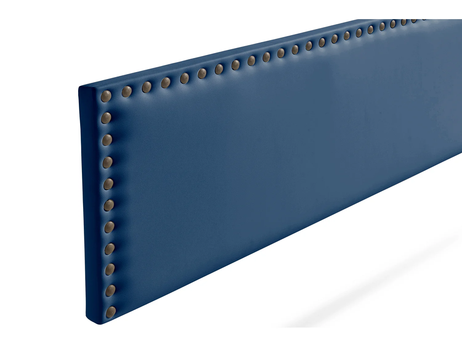 Hoofddeel Bekleed MODENA Kunstleer 90x55x8 cm - Donkerblauw - Moonia