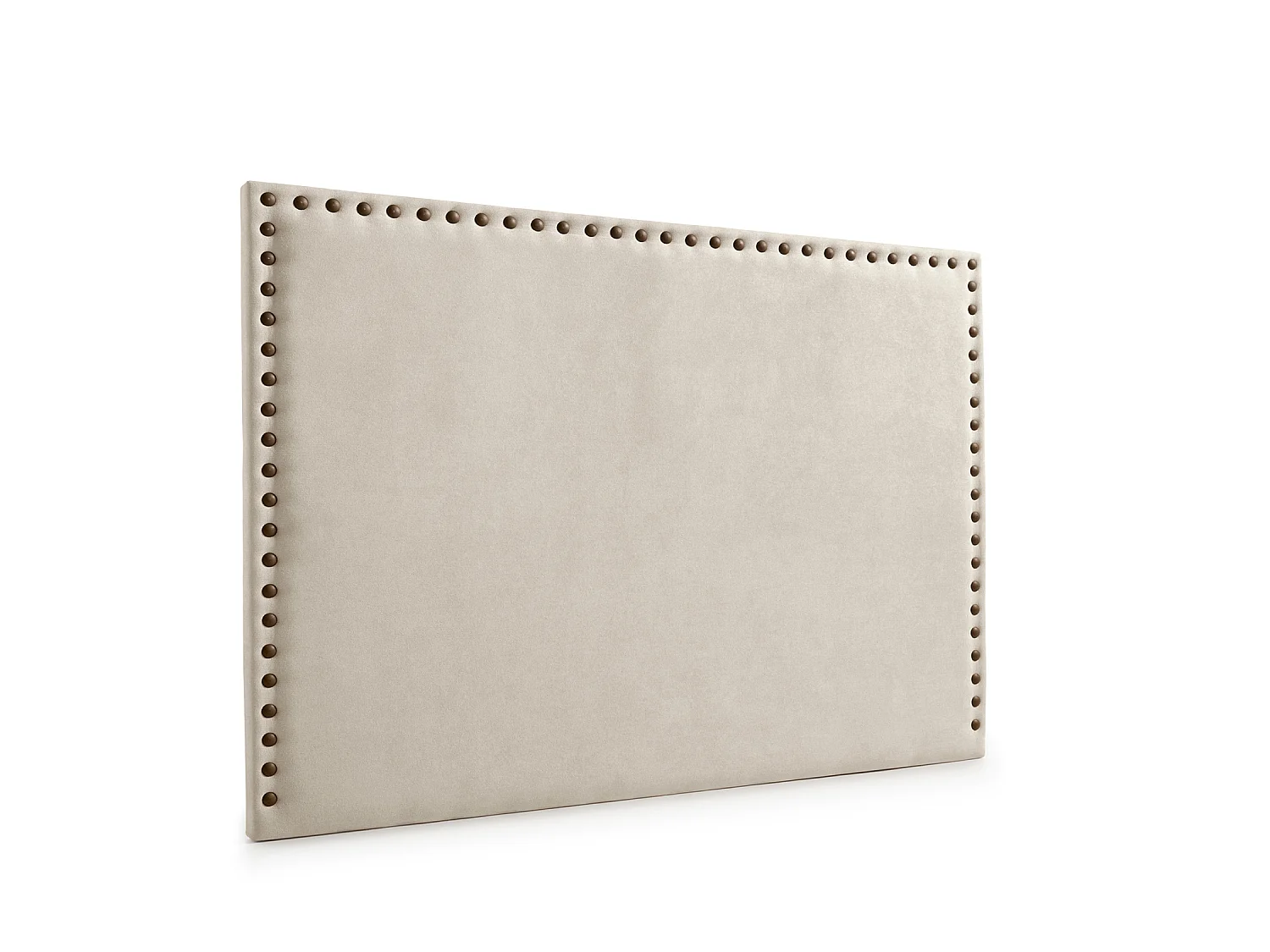 Cabeceira Estofada MODENA DUO Aqualine 145x120x8 cm - Bege Torrado - Moonia