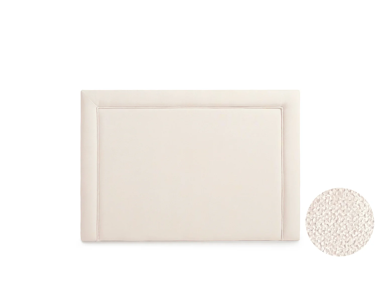 Cabeceira Estofada REGINA Aqualine 145x115x5 cm - BEGE - Moonia
