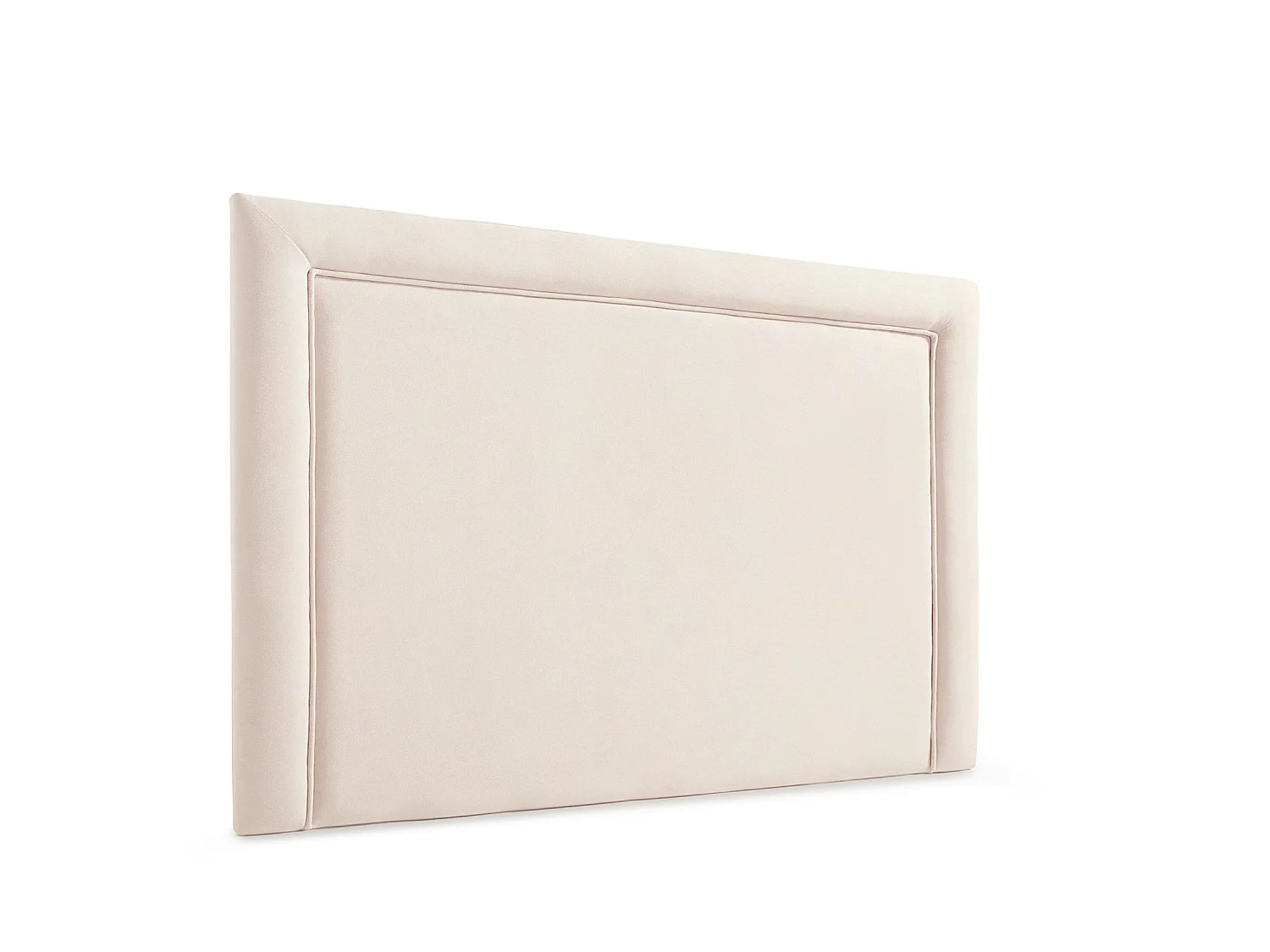 Cabeceira Estofada REGINA Aqualine 145x115x5 cm - BEGE - Moonia