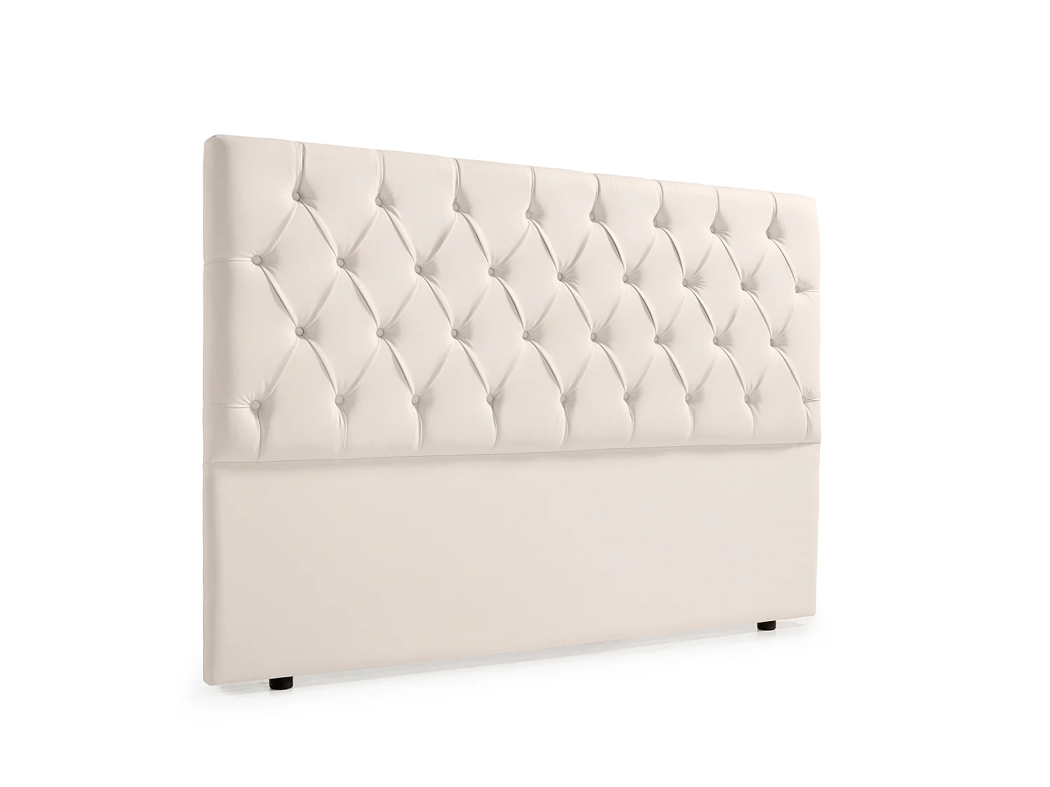 Cabeceira Estofada CAPRI Pele Sintética 170x120x12 cm - BEGE - Moonia