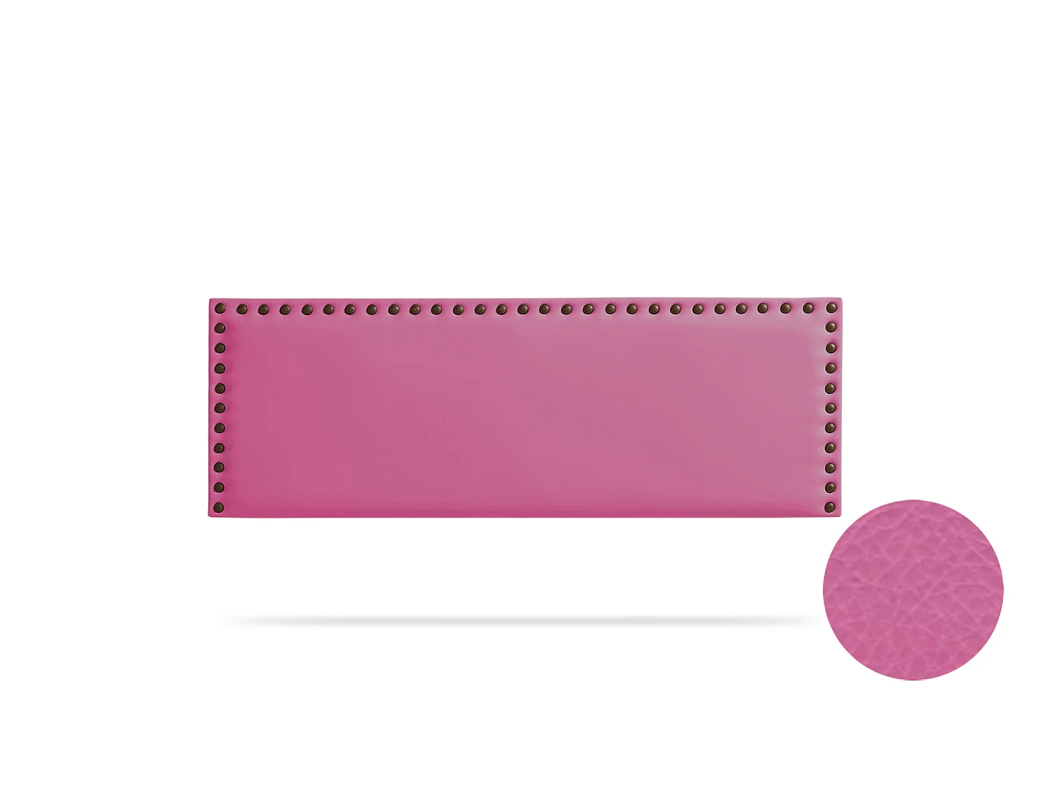 Hoofddeel Bekleed MODENA Kunstleer 90x55x8 cm - Roze - Moonia