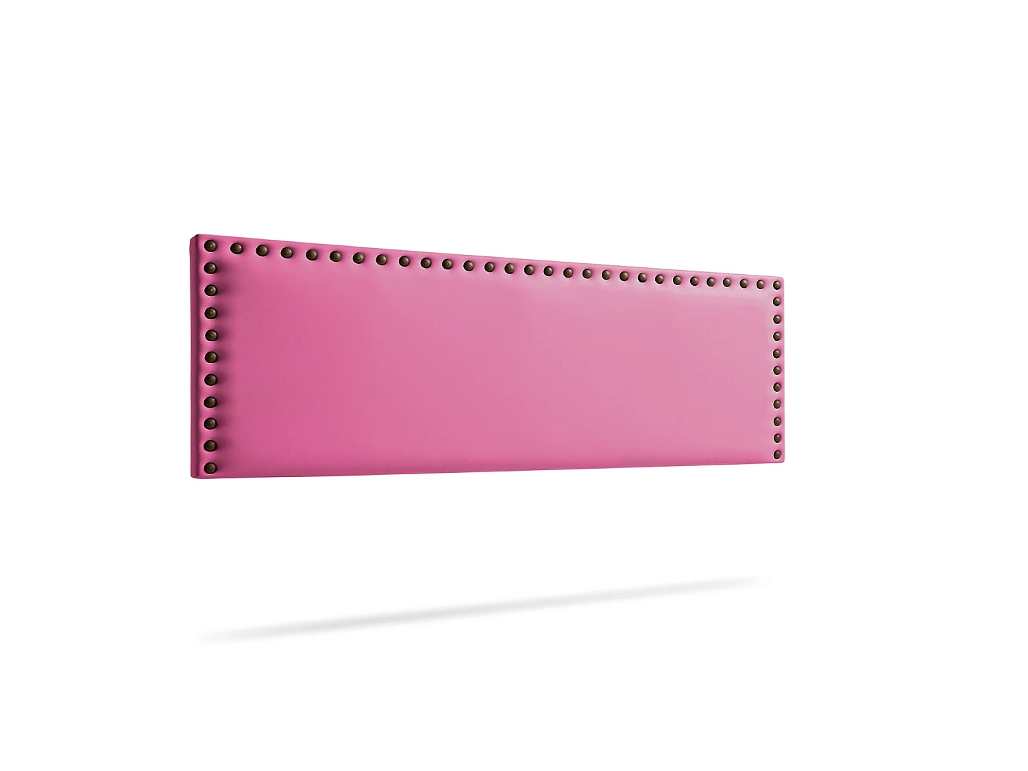 Hoofddeel Bekleed MODENA Kunstleer 90x55x8 cm - Roze - Moonia