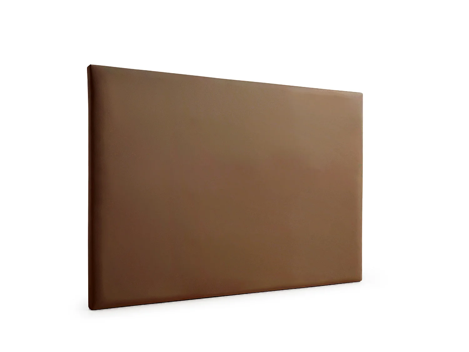 Cabeceira Estofada NEUS Pele Sintética 160x120x5 cm - Castanho - Moonia