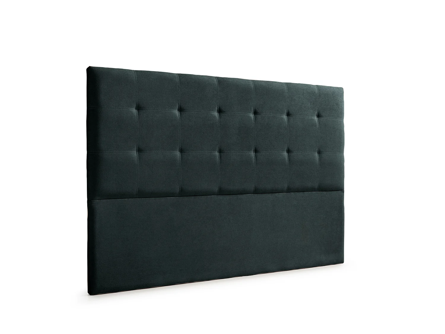 Cabeceira Estofada ASTORIA Aqualine 115x120x8 cm - PRETO - Moonia