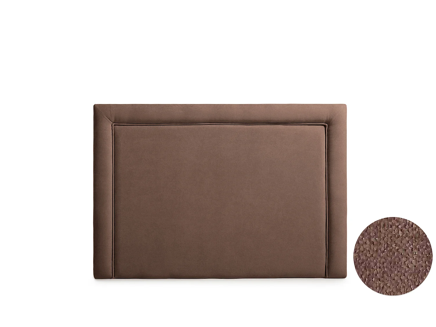 Cabeceira Estofada REGINA Aqualine 100x115x5 cm - CHOCOLATE - Moonia