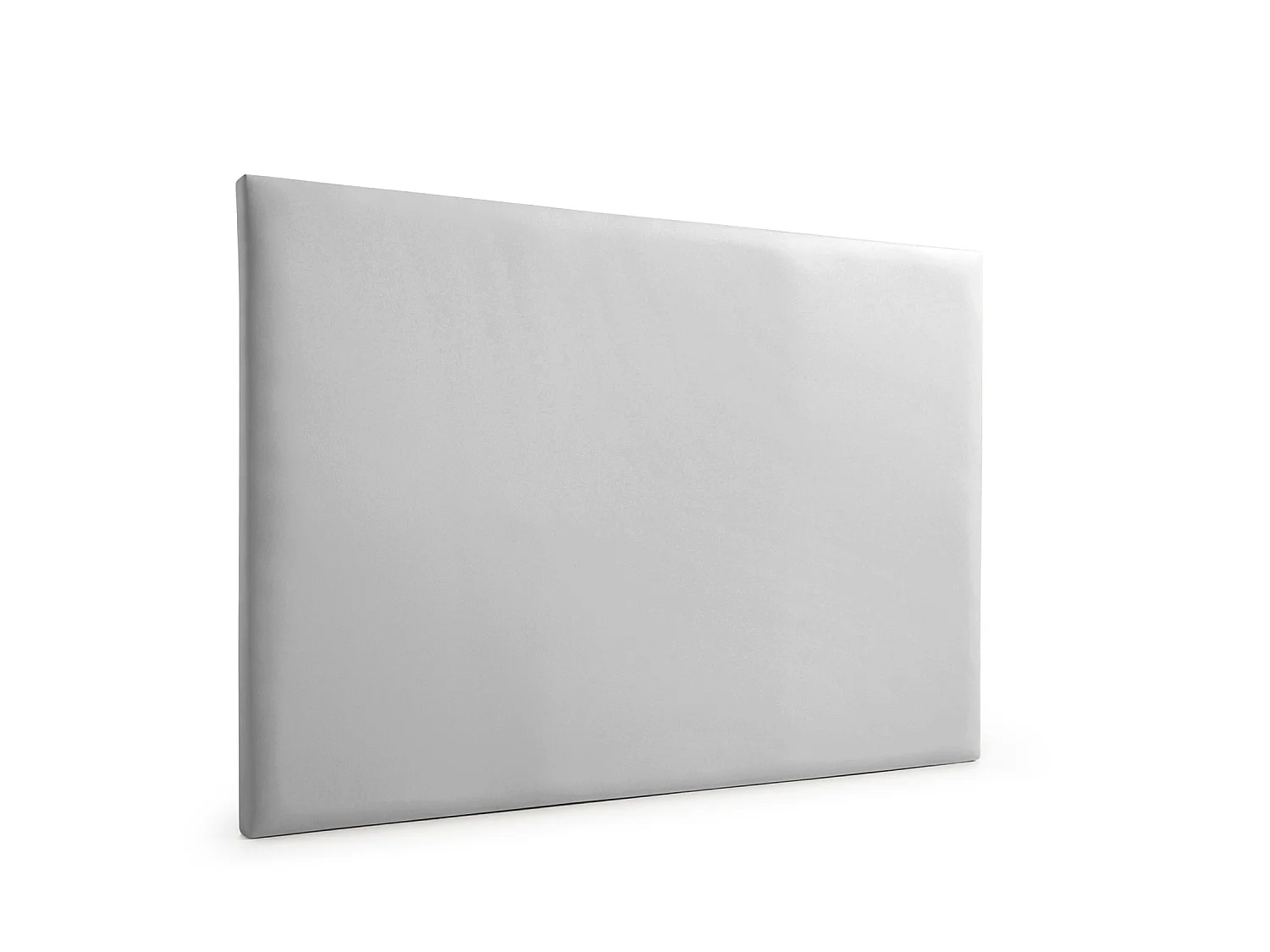 Cabeceira Estofada NEUS Pele Sintética 100x120x5 cm - Prata - Moonia