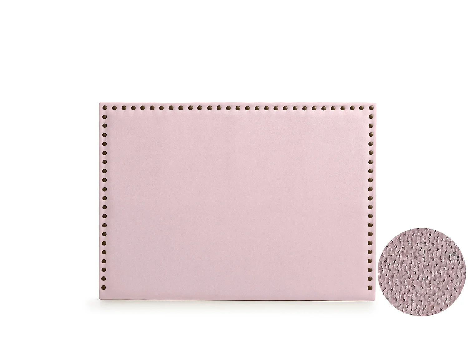 Cabeceira Estofada MODENA DUO Aqualine 100x120x8 cm - Rosa Claro - Moonia