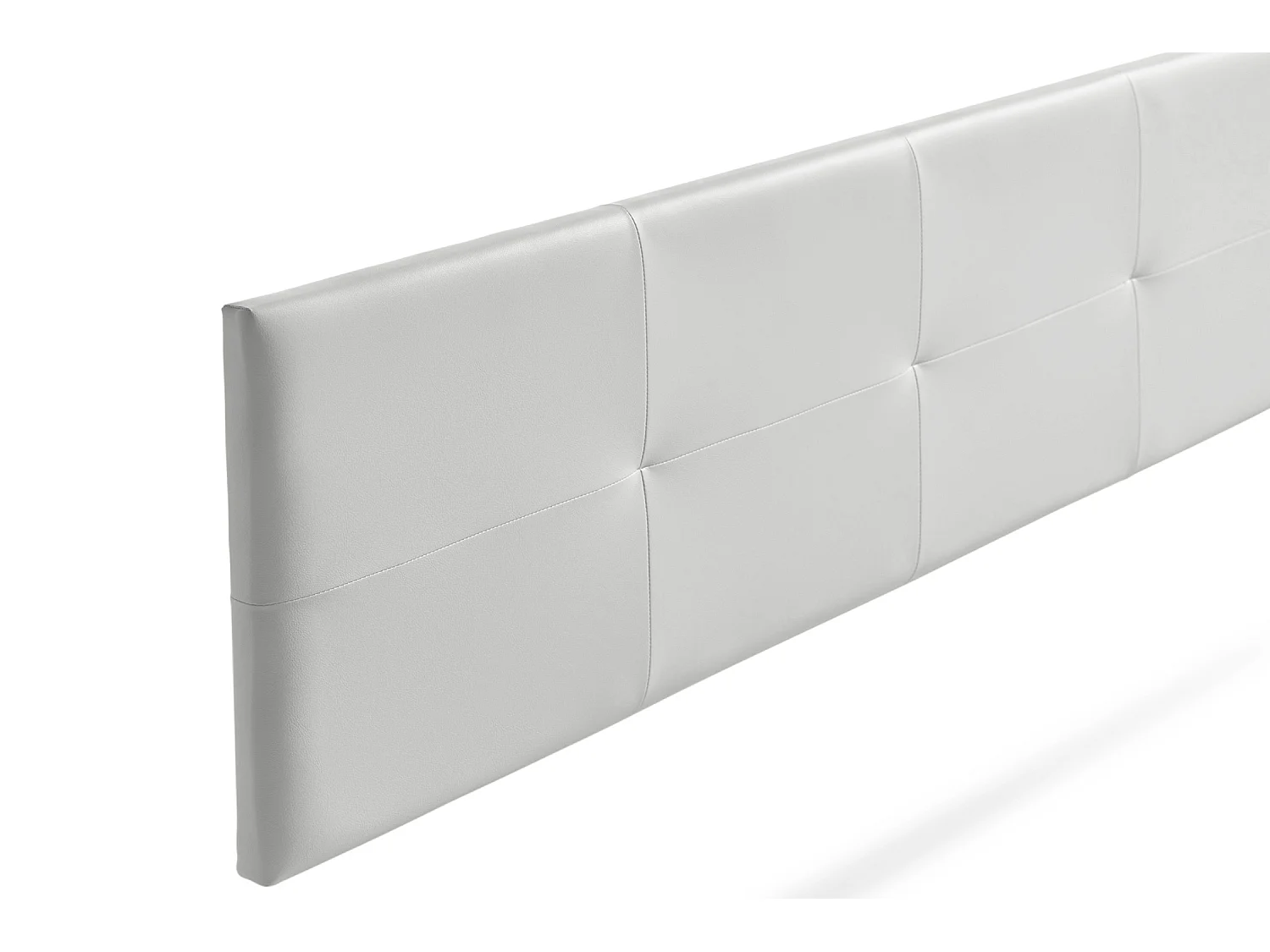 Hoofddeel Bekleed ALTEA Kunstleer 100x50x5 cm - Lichtgrijs - Moonia