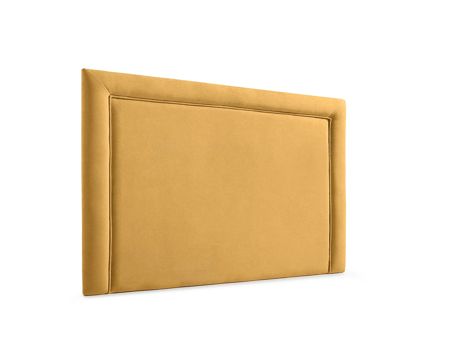 Cabeceira Estofada REGINA Aqualine 145x115x5 cm - MOSTARDA - Moonia