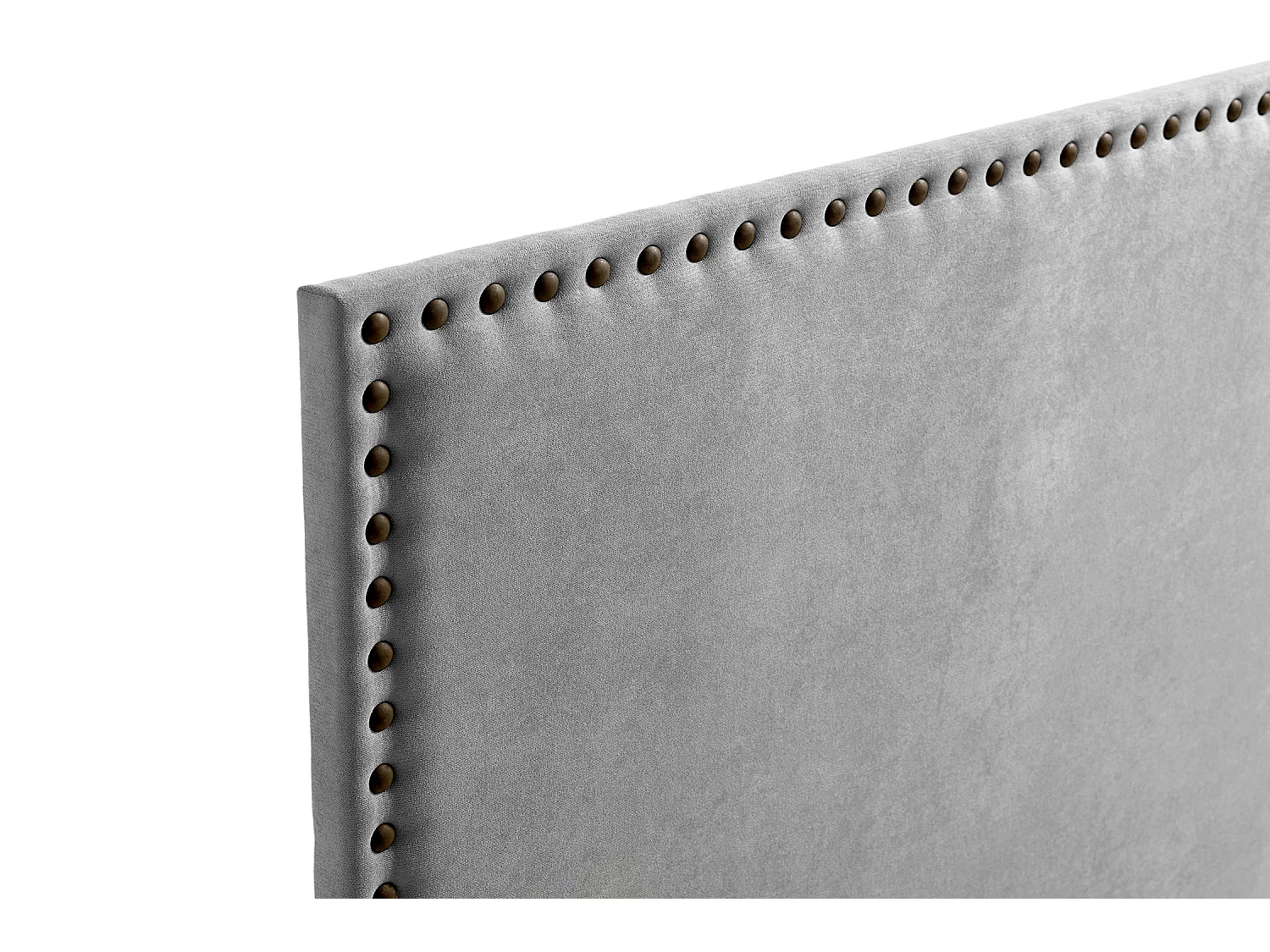 Cabeceira Estofada MODENA DUO Aqualine 100x120x8 cm - Cinzento Claro - Moonia