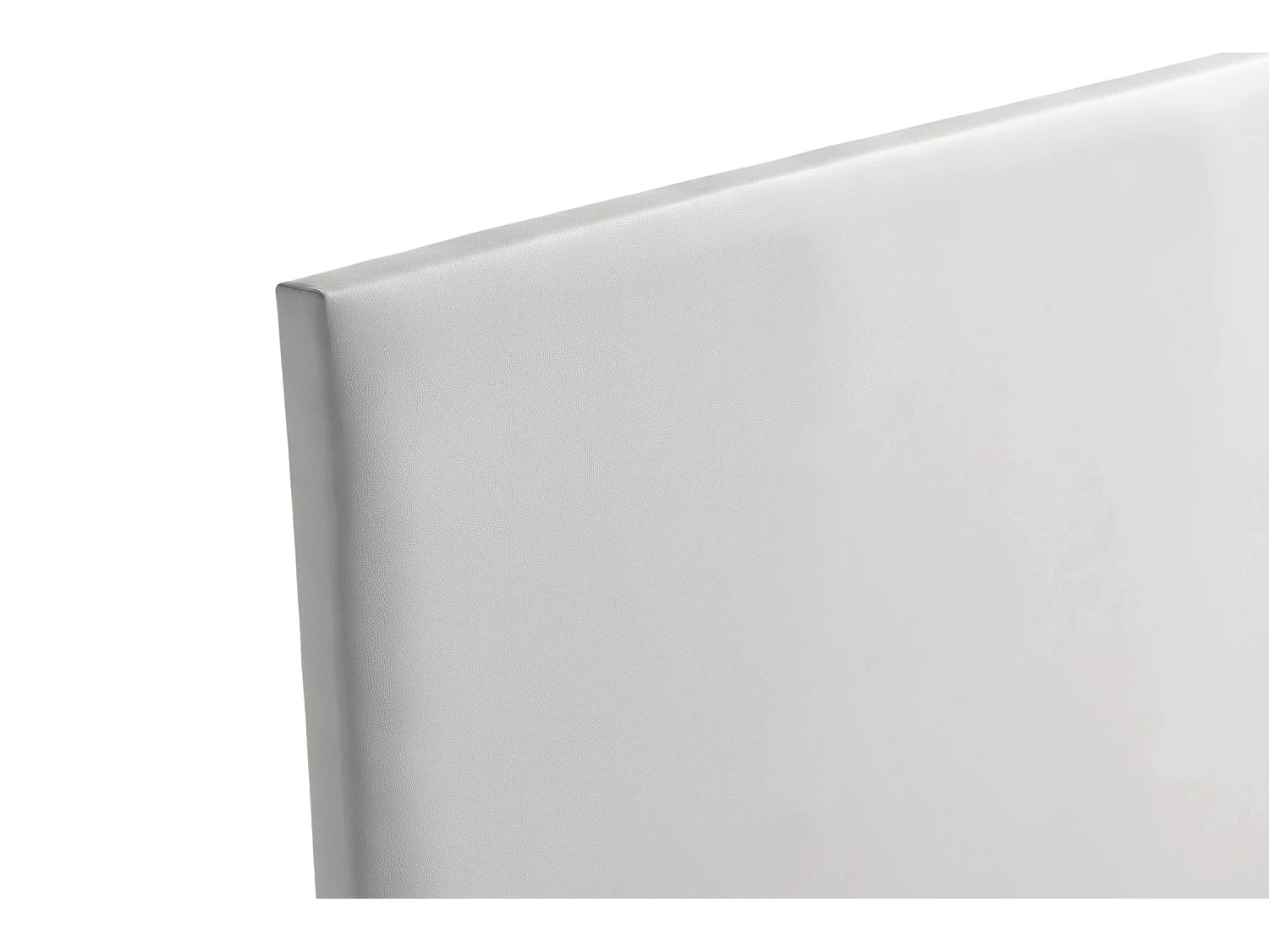 Cabeceira Estofada NEUS Pele Sintética 160x120x5 cm - CINZA CLARO - Moonia