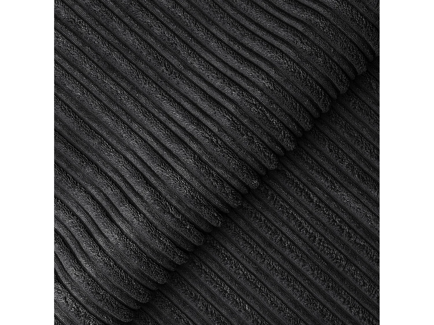 Luxor 3 Seater Sofa Scatter Back Fabric Jumbo Cord Black