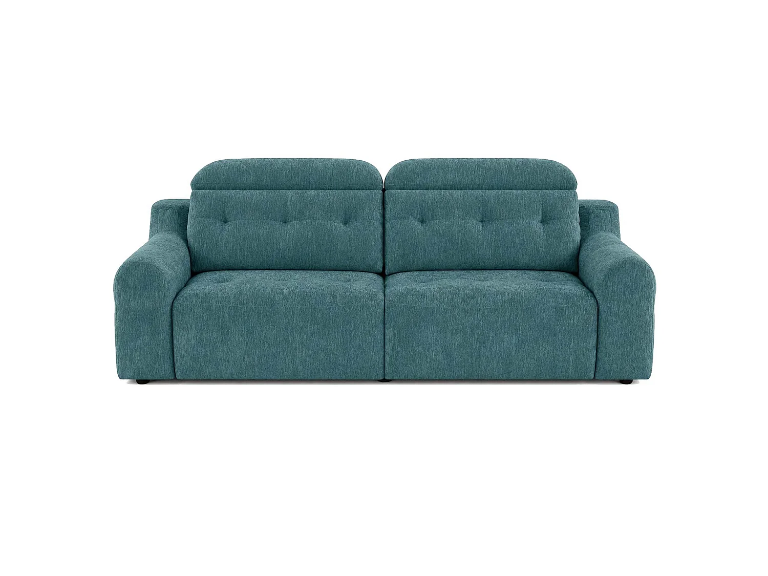 Harrington Teal Electric Sofa Bed Chenille Adjustable Headrests