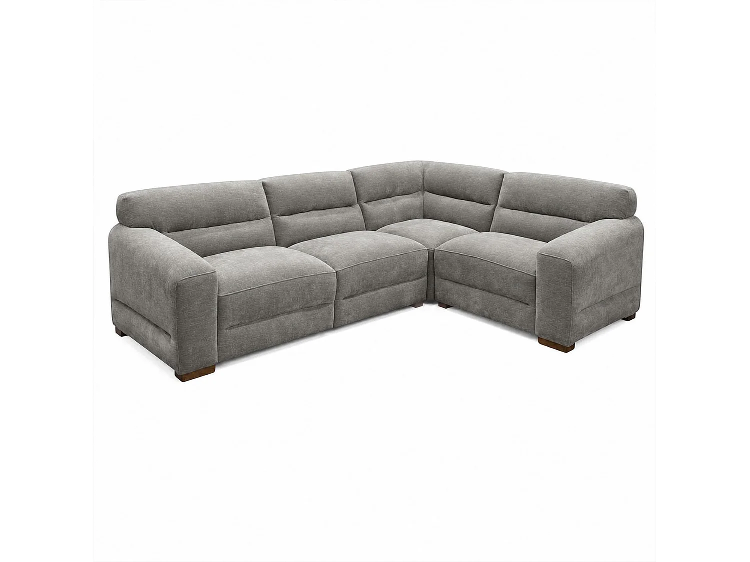 Clifton Grey Universal Corner Sofa Large Soft Fabric Sectional Couch