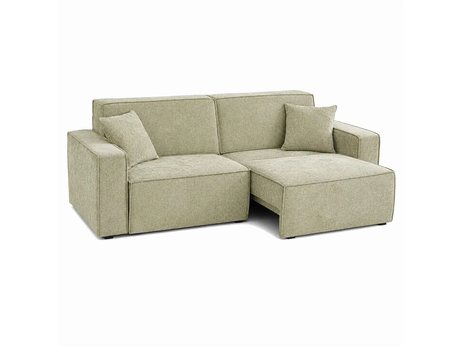 Huxley Green 3 Seater Electric Sofa Bed with Power Extension