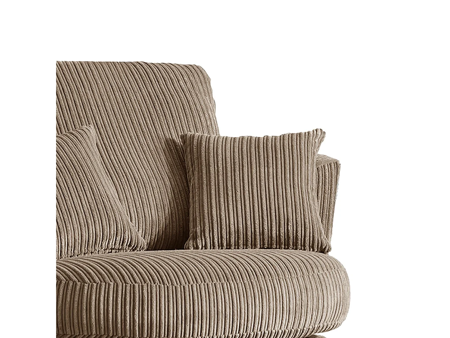 Luxor Coffee Cord Single Seater Rotating Swivel Chair Living Room