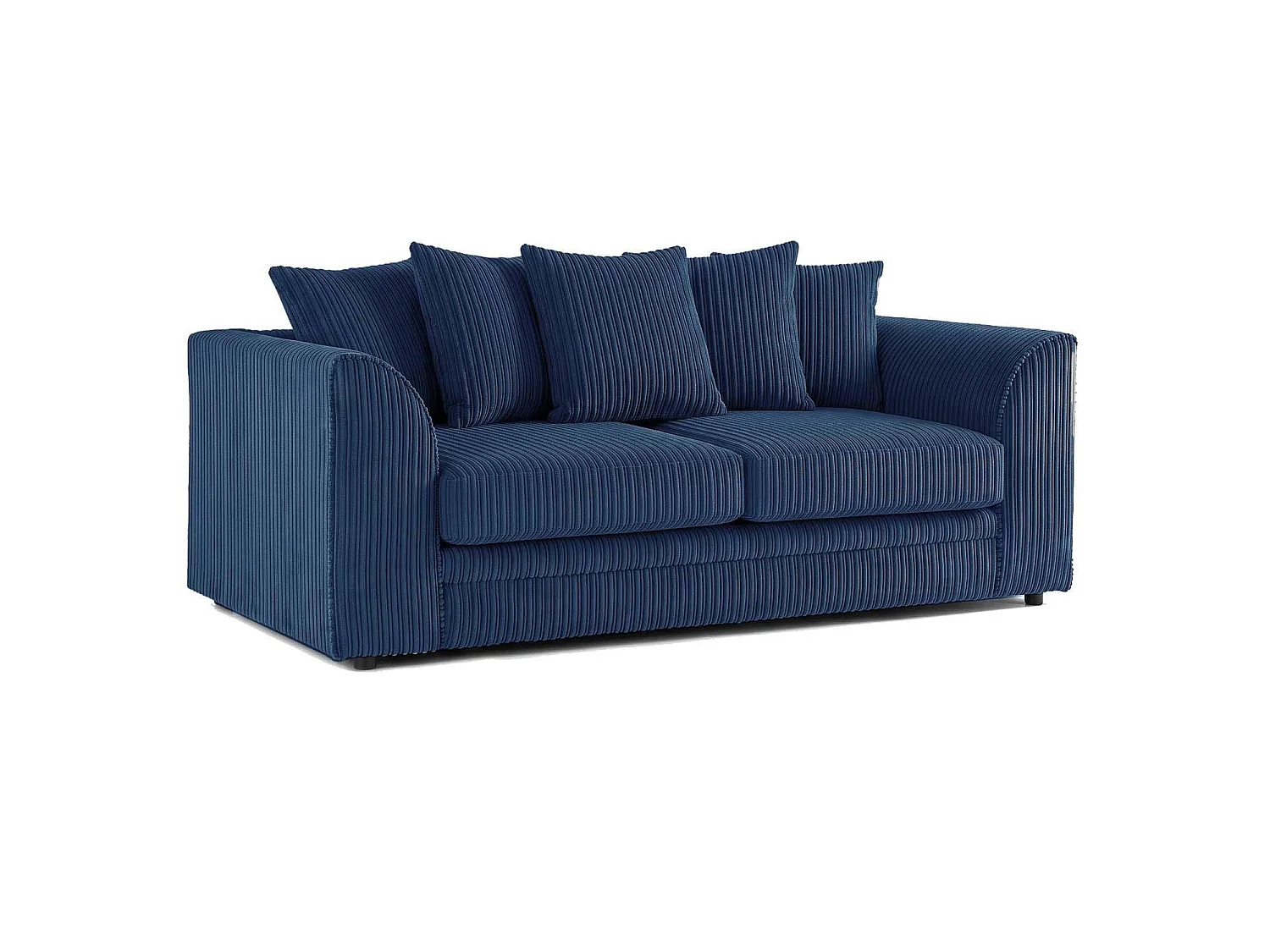 Luxor 3 Seater Sofa Scatter Back Fabric  Marine Blue