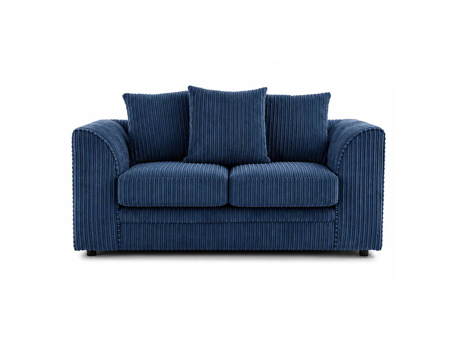Luxor 2 Seater Sofa Scatter Back Fabric  Marine Blue