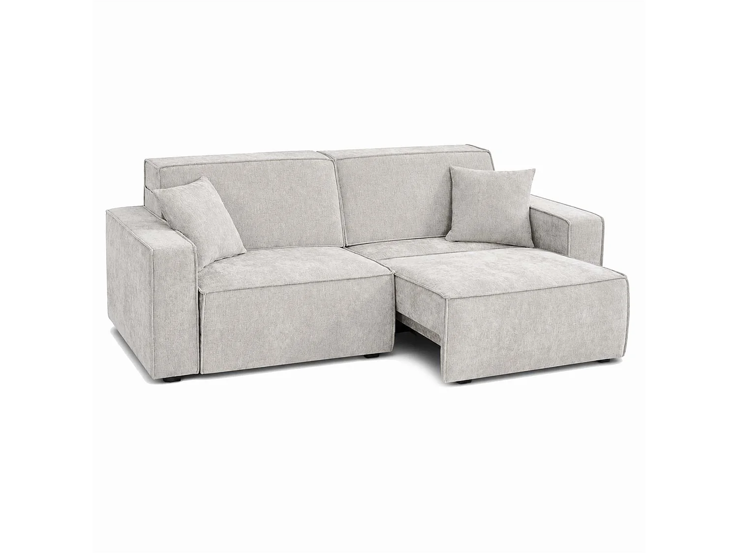 Huxley Beige 3 Seater Electric Sofa Bed with Power Extension