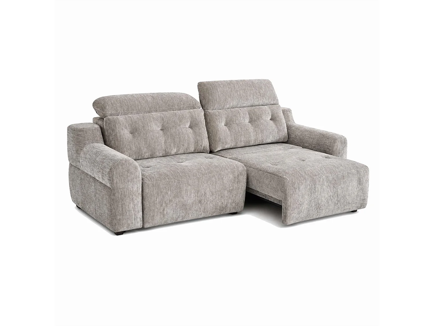 Harrington Grey Electric Sofa Bed Chenille Adjustable Headrests