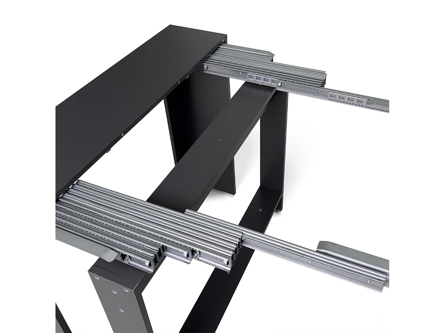 Tavolo consolle allungabile, tavolo da pranzo 45/300×90 cm grigio antracite - Atena