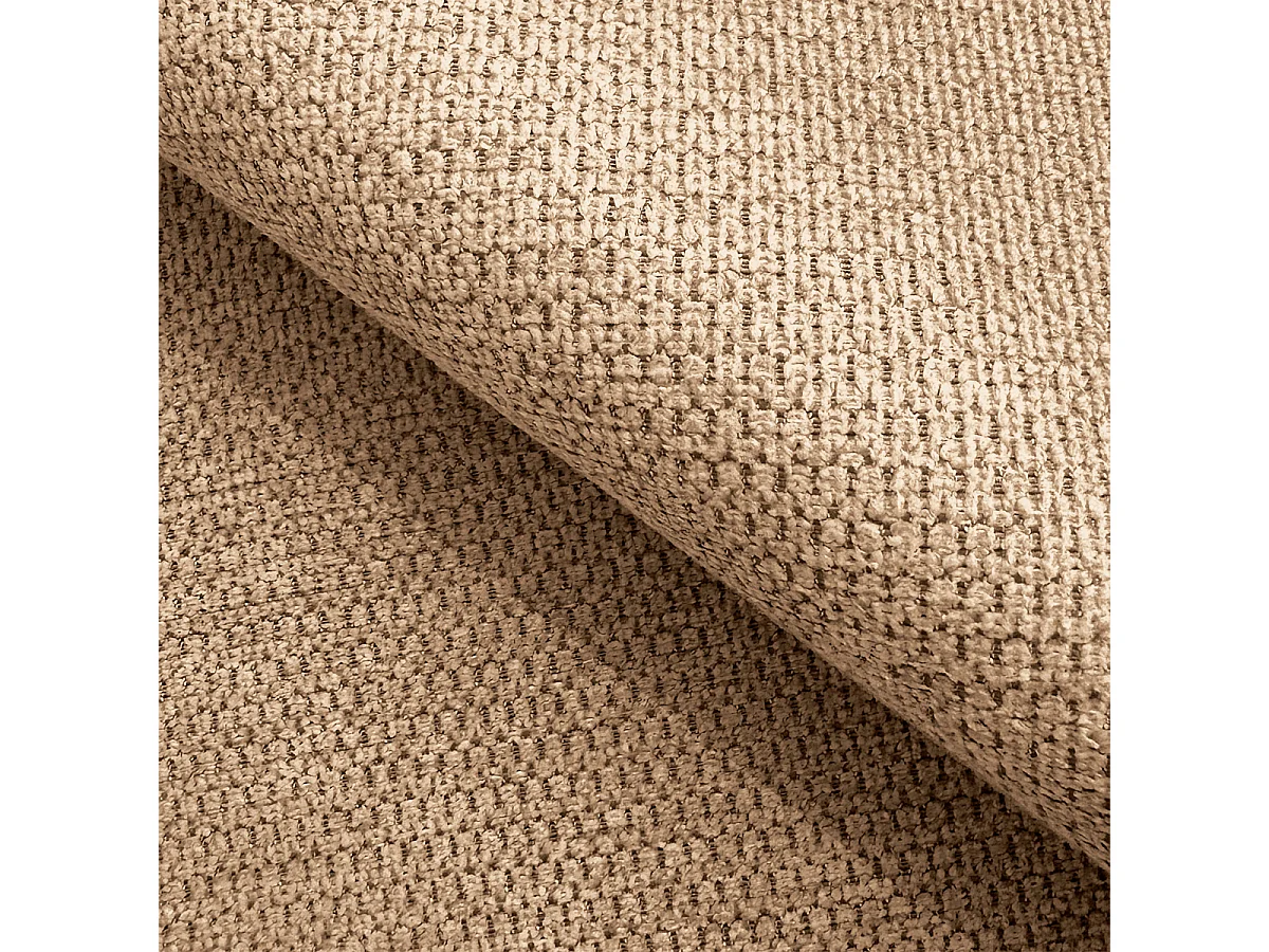 Hoekbank FRIGA, met slaapfunctie, Structuurstof Beige