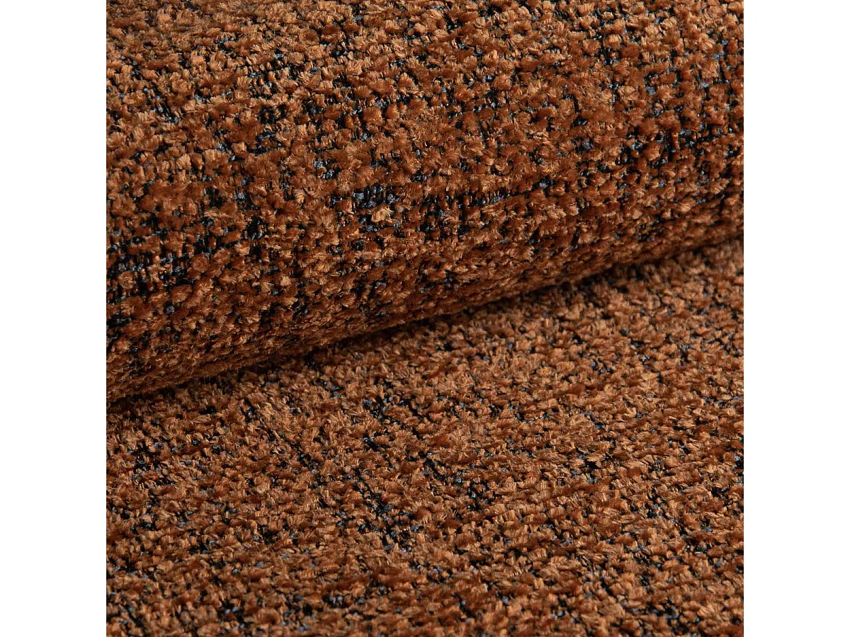 Hoekbank BELISE, met slaapfunctie, Chenille Oranje