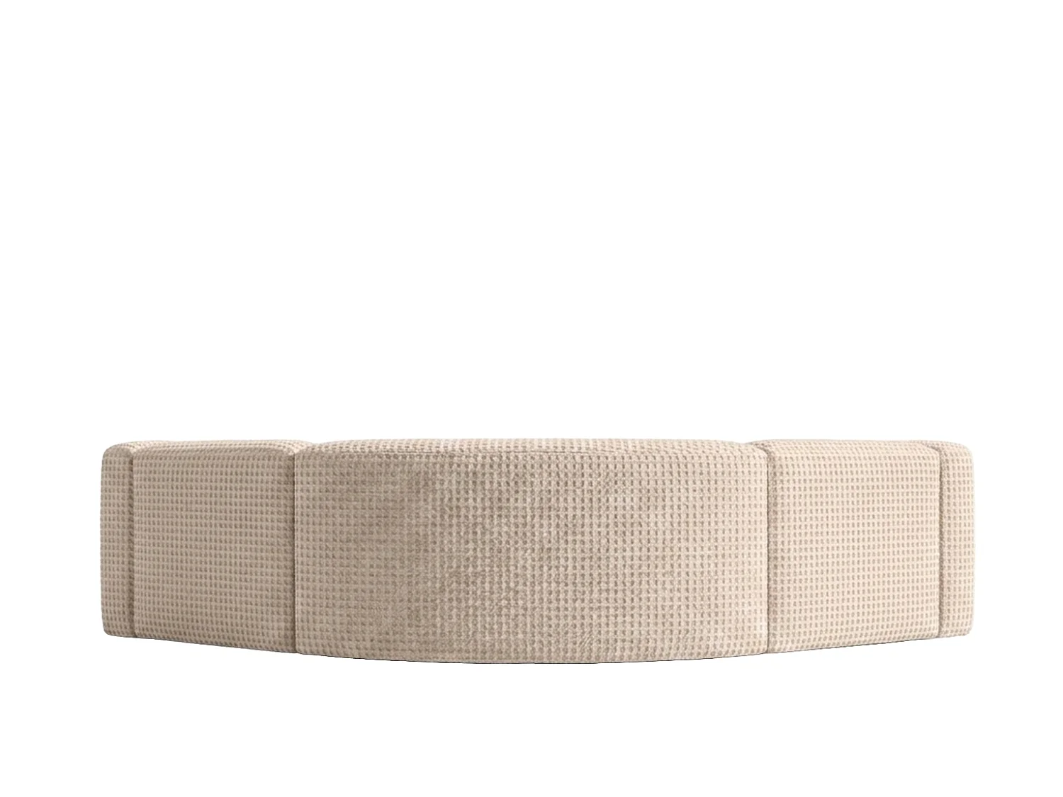 Canapé d’angle modulaire, Corner mini, tissu chenille Cremona, Crème, GRETA