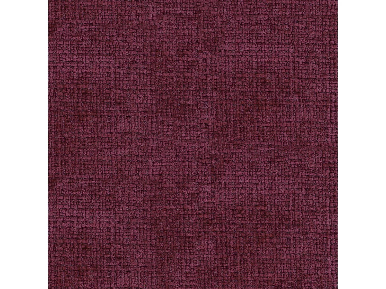 Canapé d’angle en L avec pouf, tissu chenille Cremona, Bordeaux, Droit, GRETA