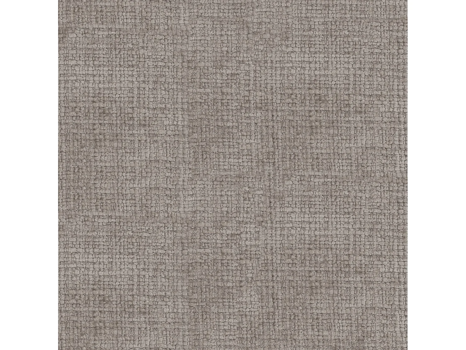 Canapé d’angle en L avec pouf, tissu chenille Cremona, Taupe, Droit, GRETA
