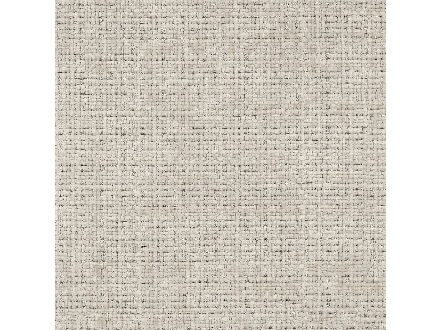 Canapé d’angle en L avec pouf, tissu chenille Cremona, Beige, Droit, GRETA