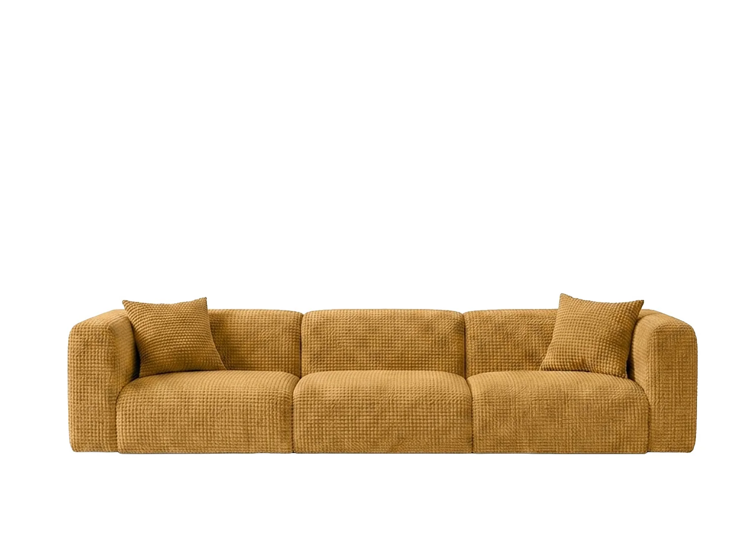 Sofa trzyosobowa, tkanina szenil Cremona, Złoty, GRETA