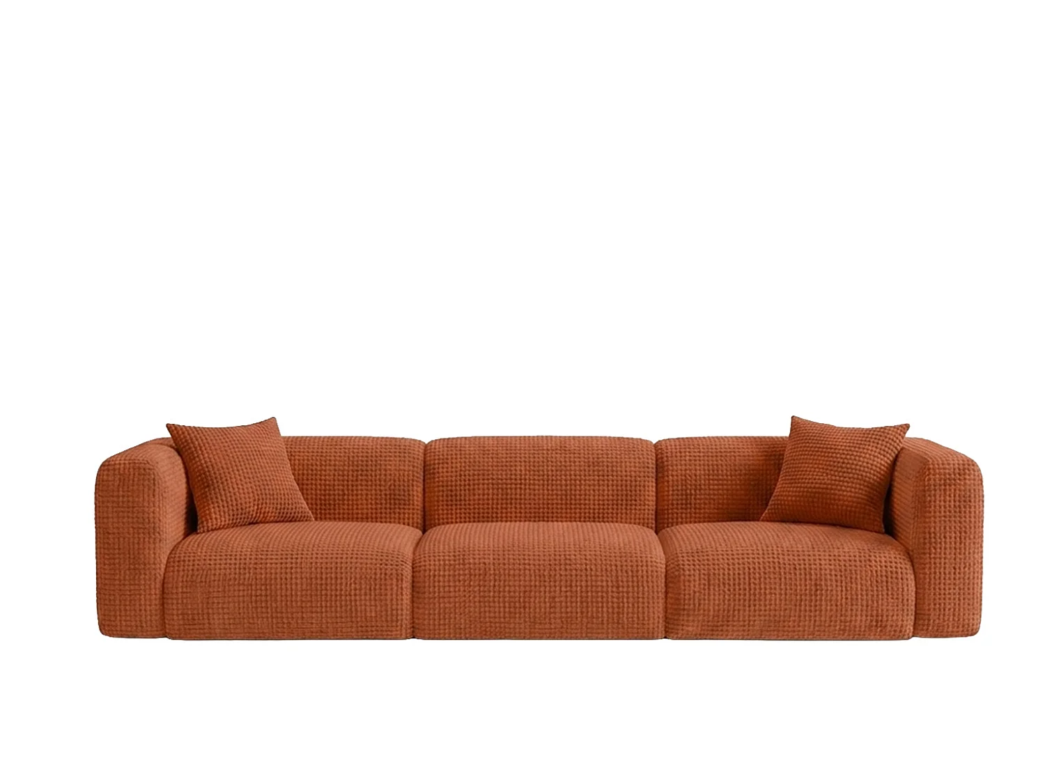 Sofa trzyosobowa, tkanina szenil Cremona, Miedziany, GRETA