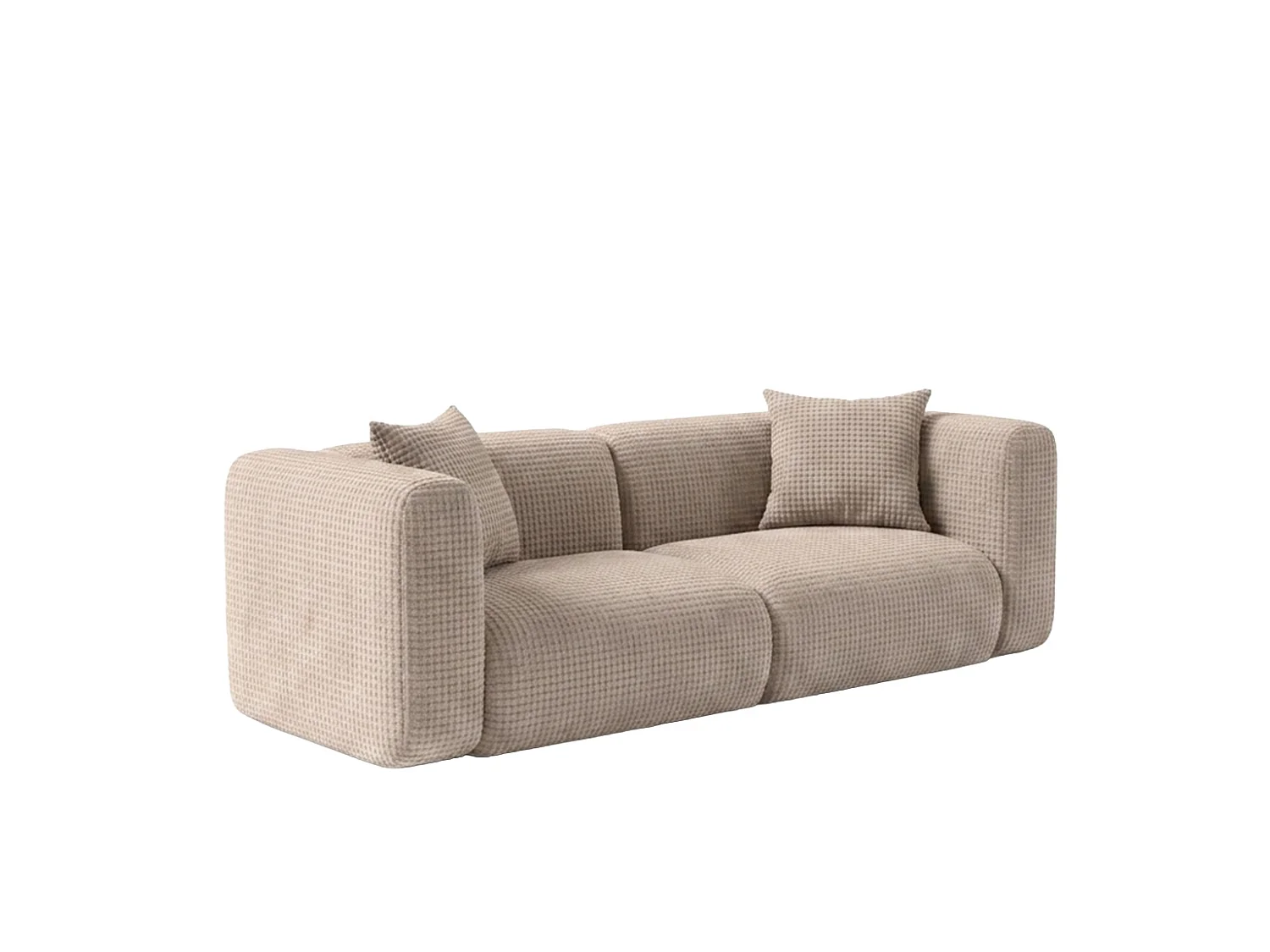 2-zitsbank, chenillestof Cremona, Beige, GRETA