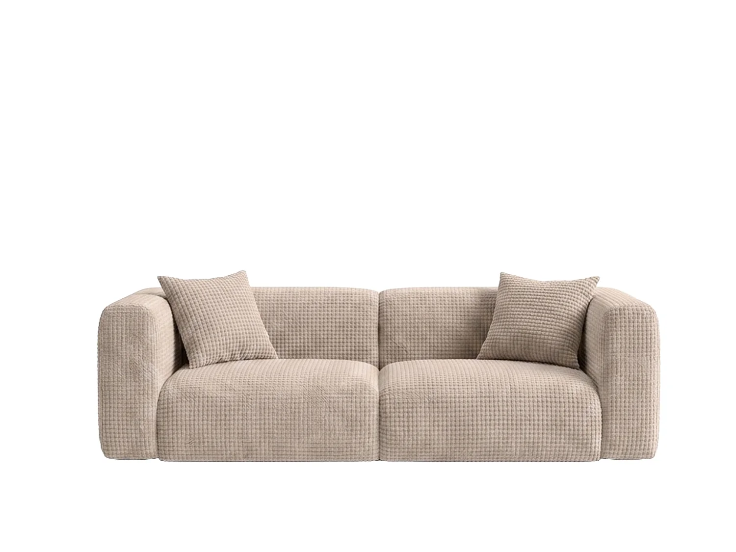 2-zitsbank, chenillestof Cremona, Beige, GRETA