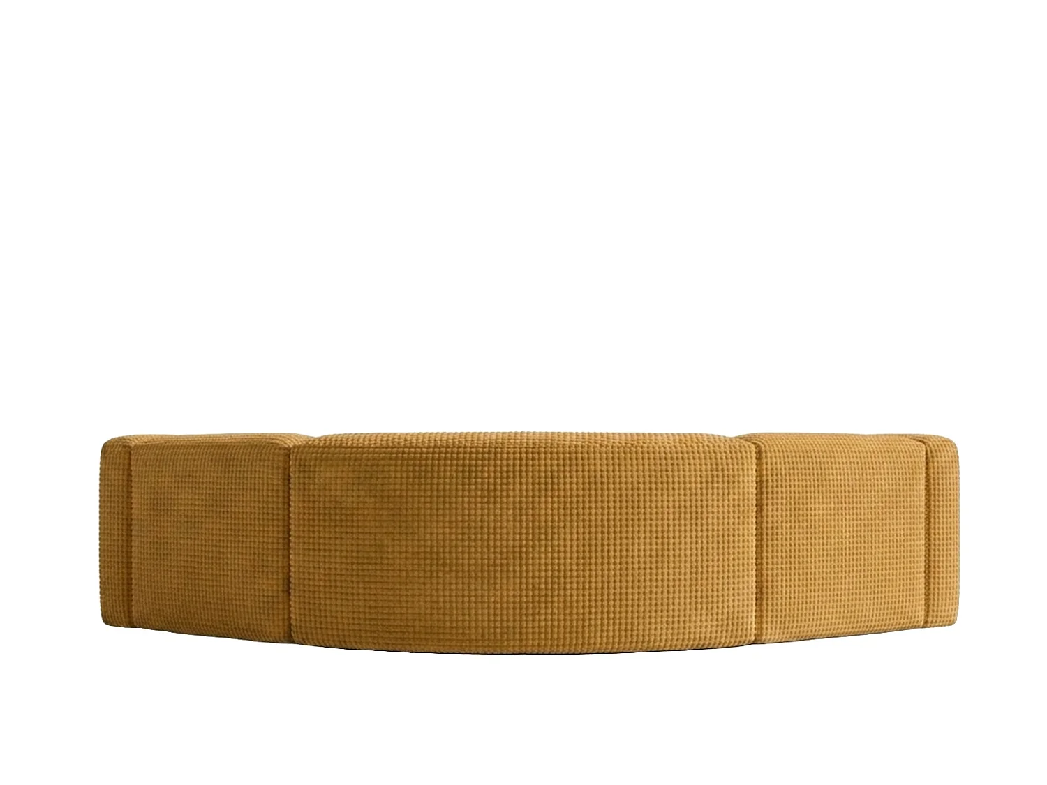 Canapé d’angle modulaire, Corner mini, tissu chenille Cremona, Doré, GRETA