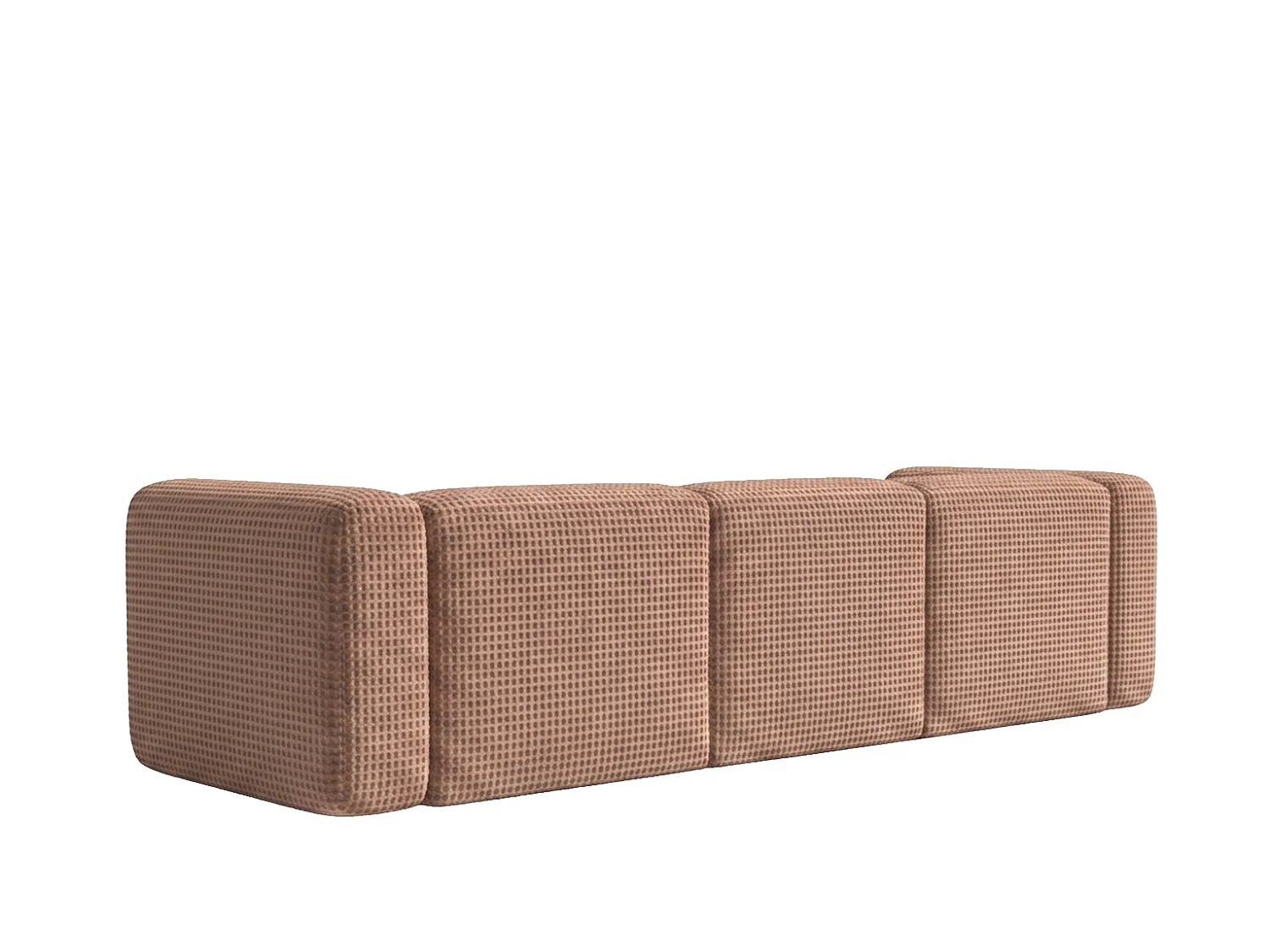 Sofa trzyosobowa, tkanina szenil Cremona, Jasnobrązowy, GRETA