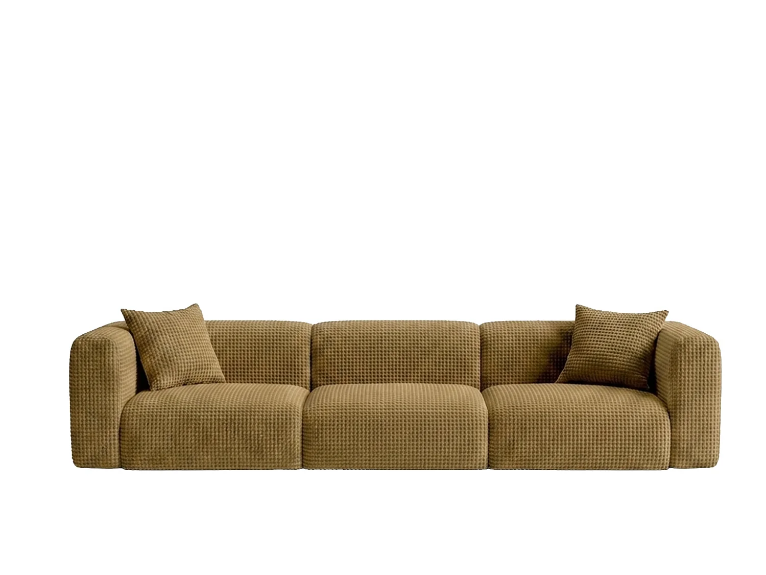 Sofa trzyosobowa, tkanina szenil Cremona, Oliwkowy, GRETA
