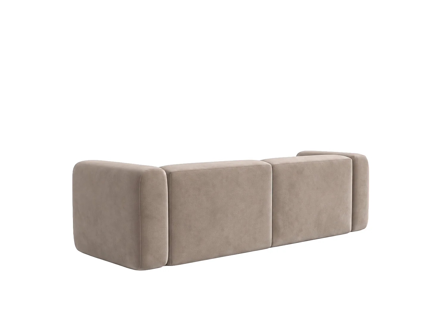 Sofa dwuosobowa, tkanina Velvet Bluvel, Latte, GRETA
