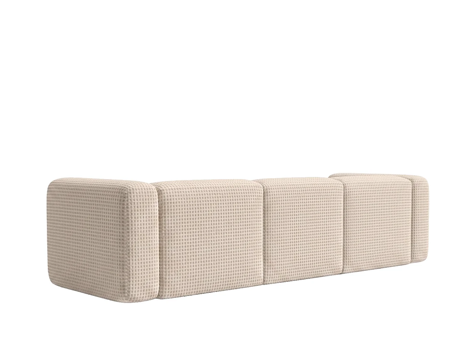 Sofa trzyosobowa, tkanina szenil Cremona, Kremowy, GRETA