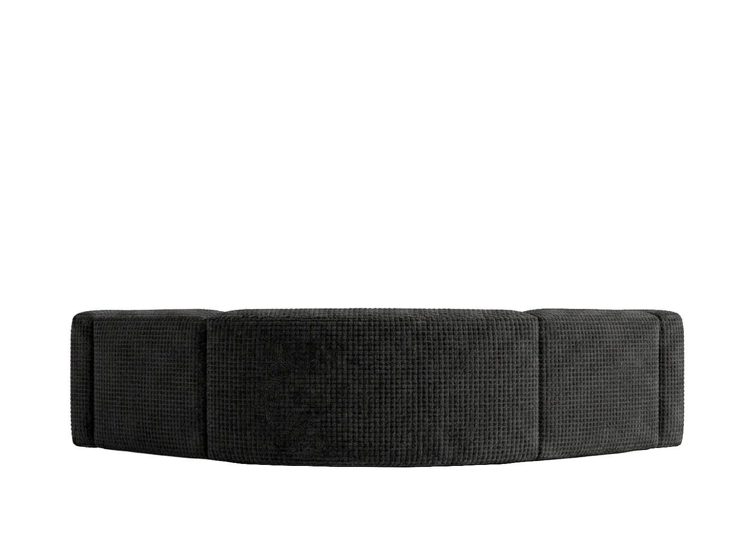 Canapé d’angle modulaire, Corner mini, tissu chenille Cremona, Anthracite, GRETA