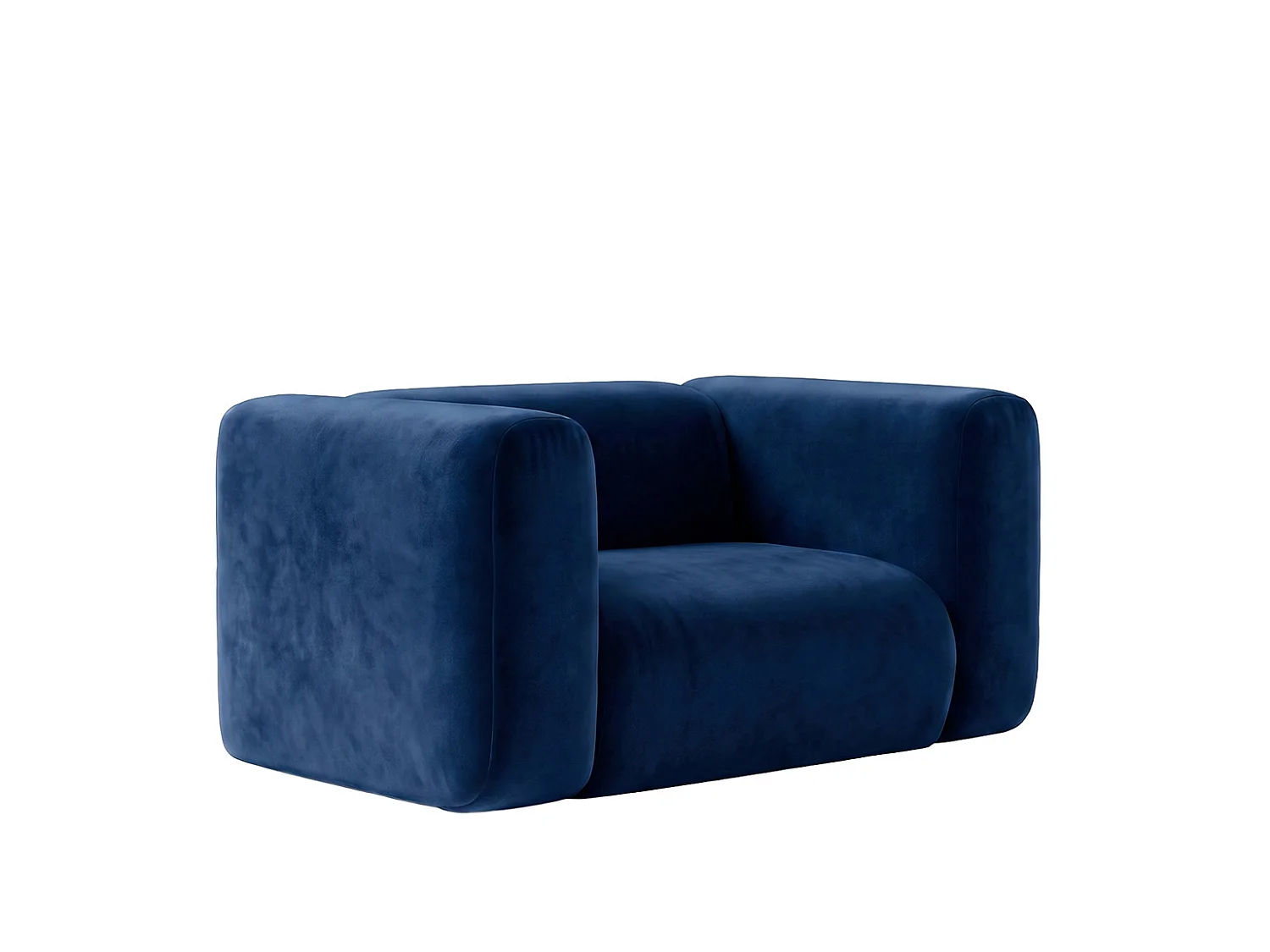Fotel do salonu, w tkaninie Velvet Bluvel, Atramentowy, GRETA